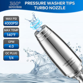 AURORA CAR turbo nozzle with ceramic core demonstrating durability and long life.
