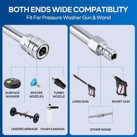AURORA CAR 34 inch assembled wand reaches high surfaces safely