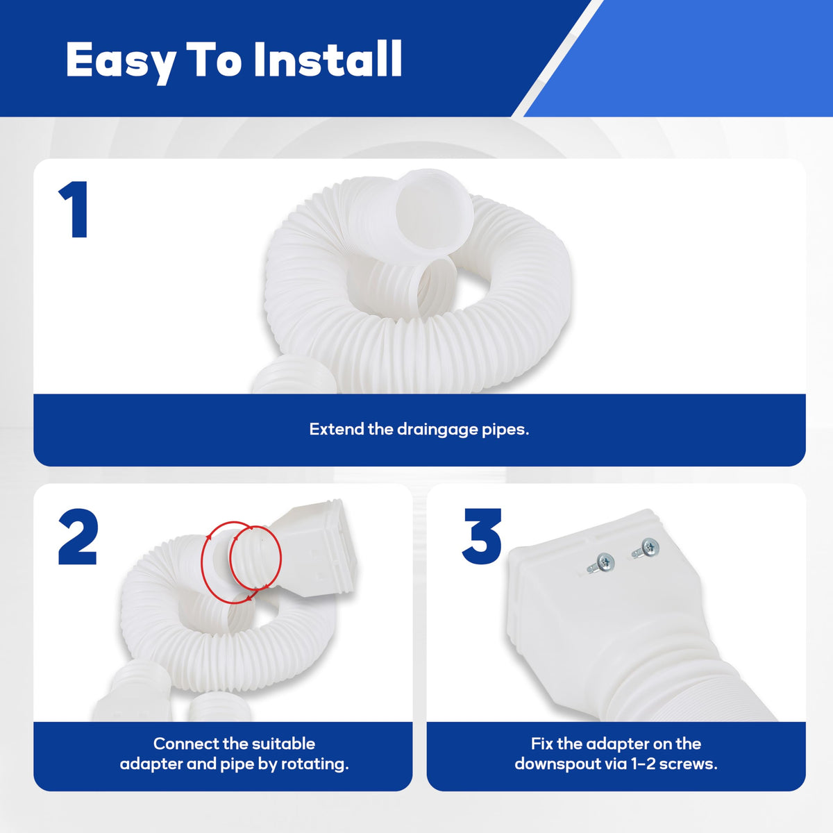 AuroraReveal end connection with secure screw mounts for a tight seal