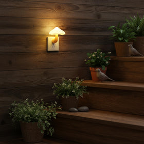 AUSAYE night light bathes bathrooms with subtle ambient lighting.