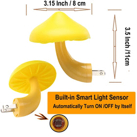 AUSAYE LED plug-in lamp saves energy with efficient operation.