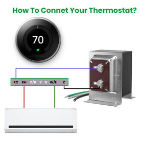 Auspow power multiple thermostats and doorbells from a single 24V supply.