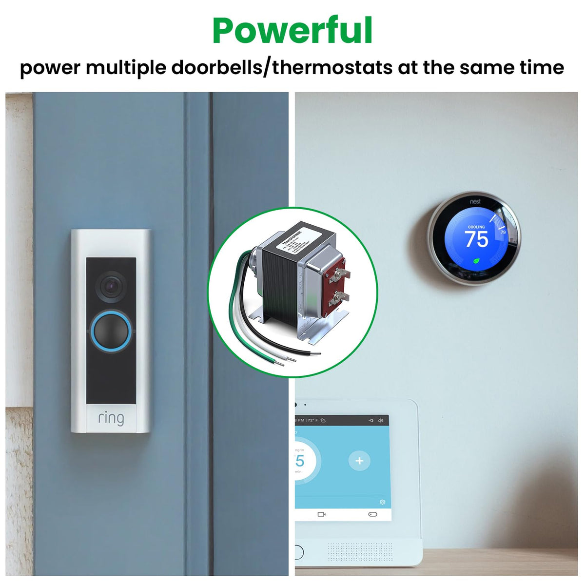 Auspow Ring Nest Wyze Eufy compatibility for reliable doorbell power.