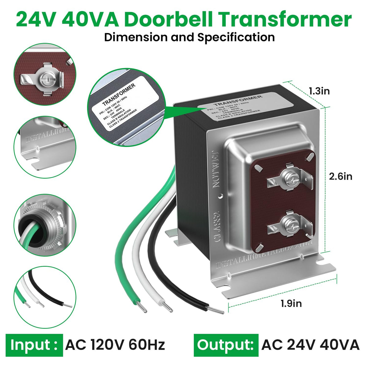 Auspow universal compatibility with Ring and Nest thermostats and other 24V devices.