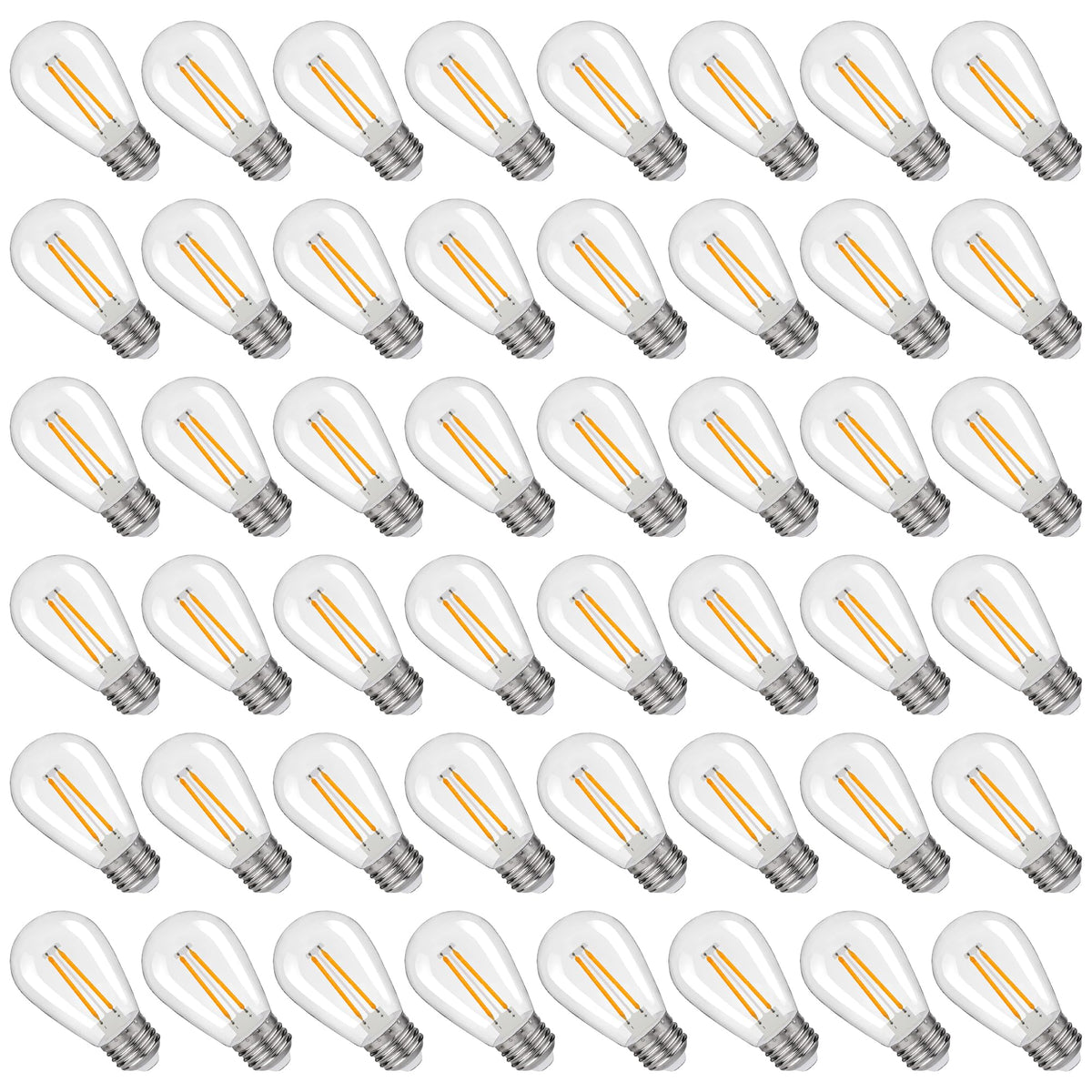 Austin Coast S14 warm white 2200K bulb for cozy outdoor lighting.