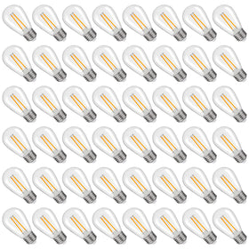 Austin Coast S14 warm white 2200K bulb for cozy outdoor lighting.