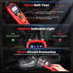 Autel PowerScan 20ft extension cable and built in flashlight aid dark area diagnostics