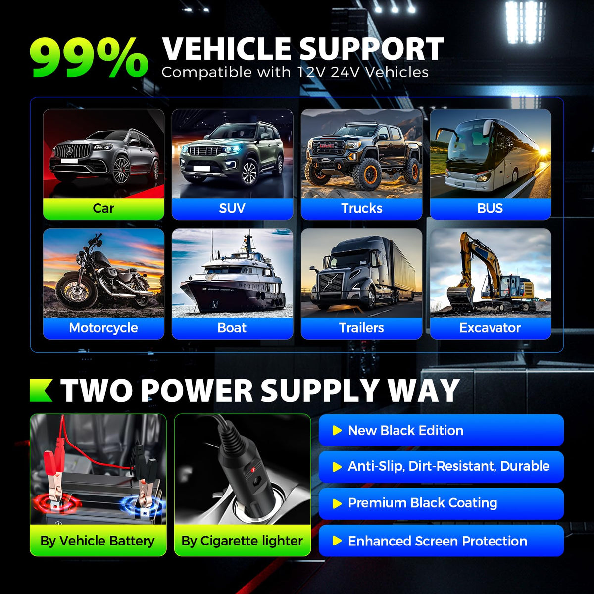Autel PS100 tests trailer lights and lighting systems for quick checks