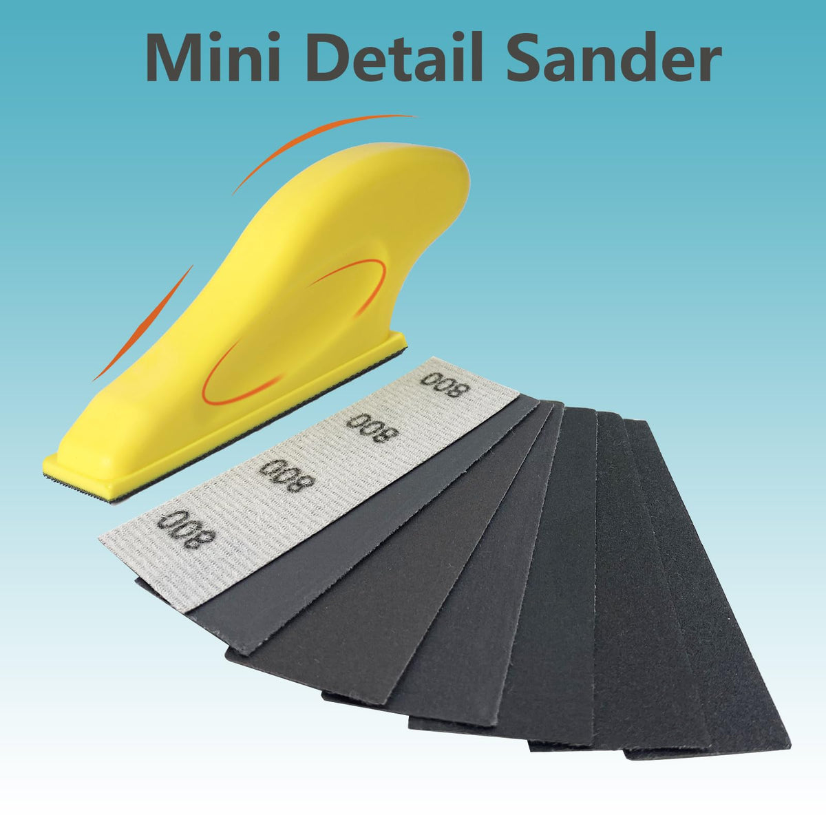 AutKerige ergonomic sanding block with foam handle for comfortable use