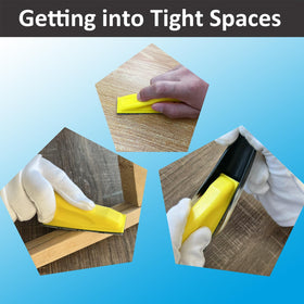 AutKerige small-space polishing for tight corners and edges