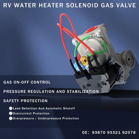 AutoAlly RV water heater 93868 igniter close-up promotes consistent sparks for quick hot water.