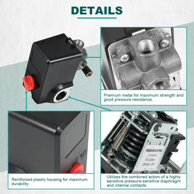 AUTOBABA pressure switch bleeder valve detail enables controlled pressure release
