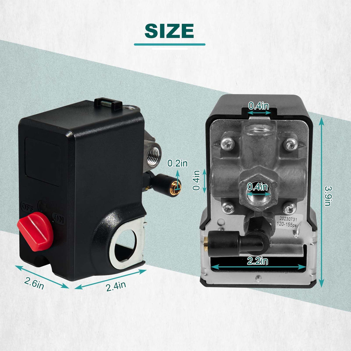 AUTOBABA 1/4 FNPT inlet and 1/4 inch lines