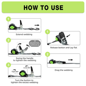 Autofonder NeatStrap 15-foot strap fits many trucks and trailers.