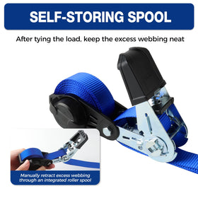 Autofonder NeatStrap locking mechanism provides secure, easy cinch for cargo.