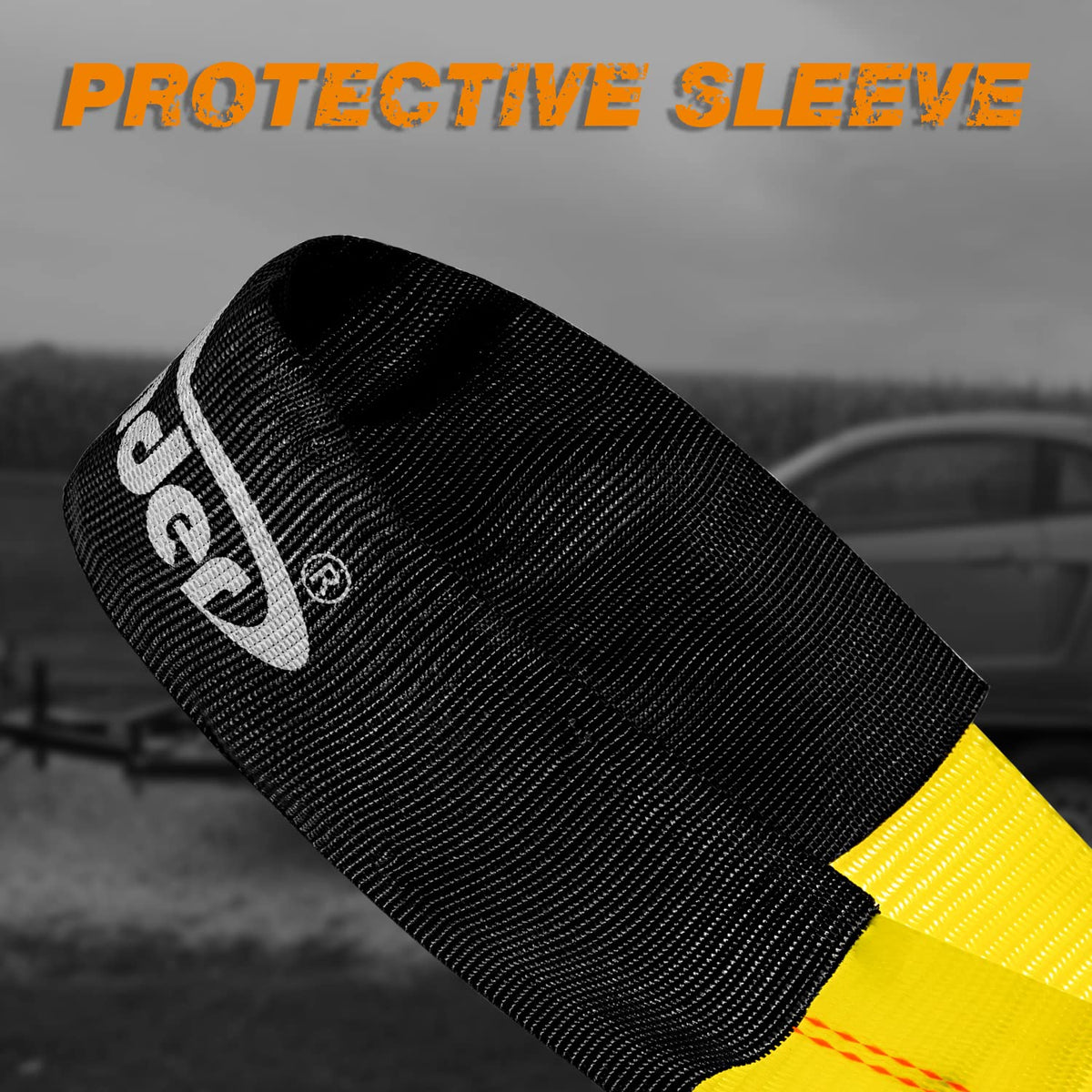 Autofonder protective sleeve minimizes wear on axle straps