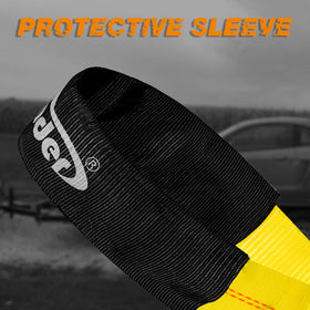 Autofonder protective sleeve minimizes wear on axle straps