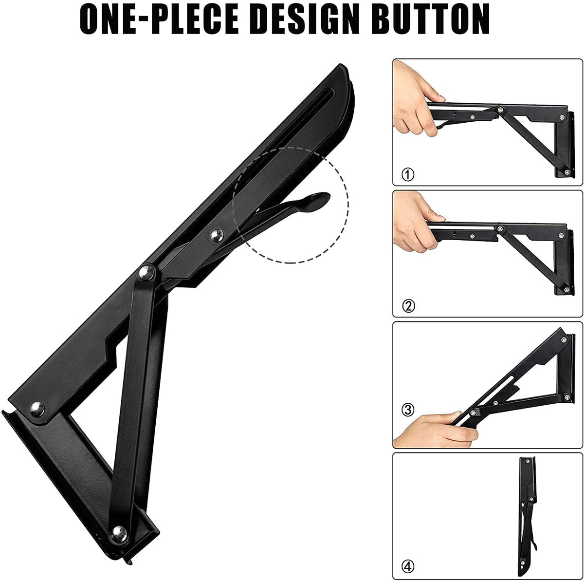 Autohj wall-mounted shelf supports enabling a DIY bookshelf installation.