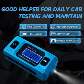 Autokcan circuit fault tester front light enables testing in the dark.