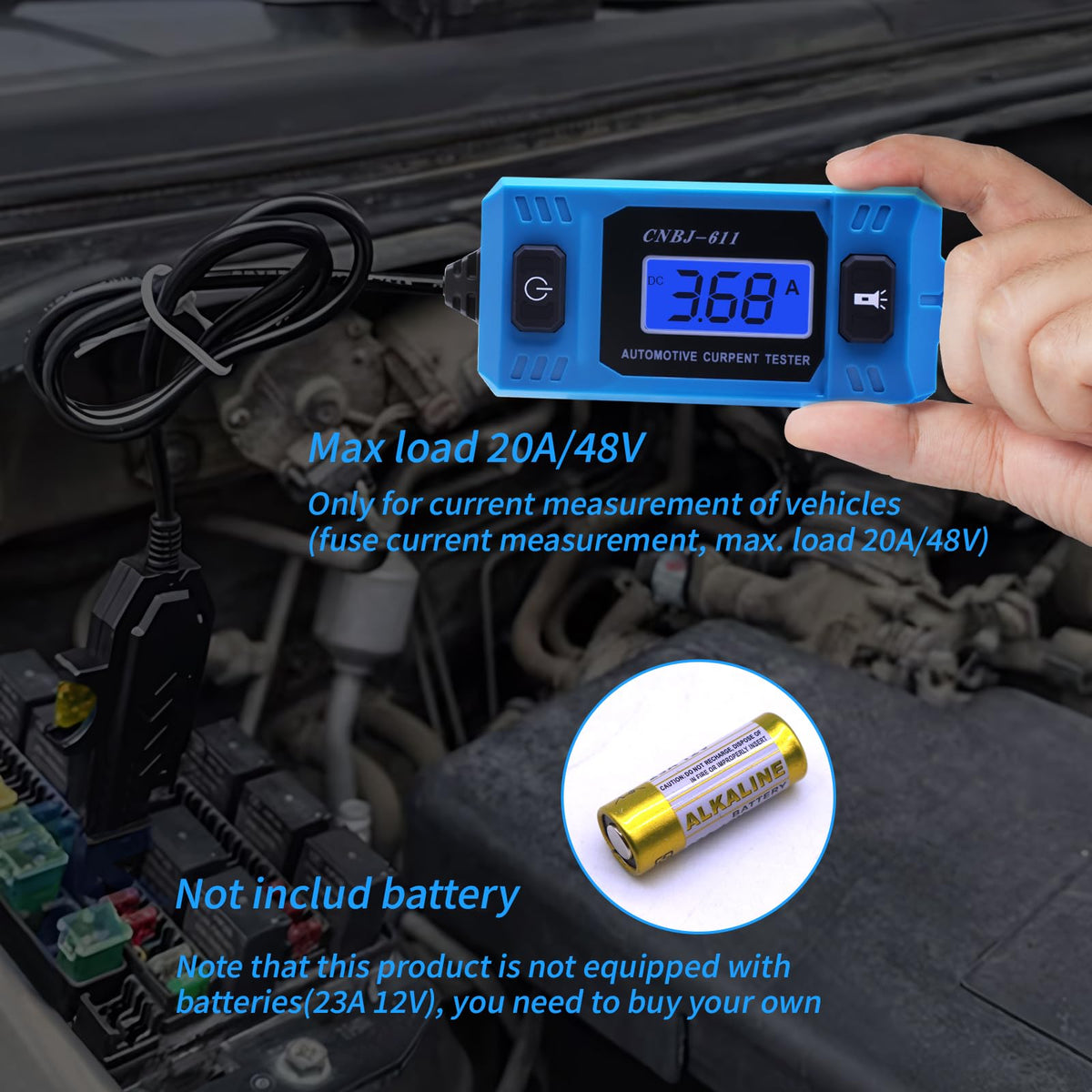 Autokcan circuit fault tester waterproof body designed for outdoor use.
