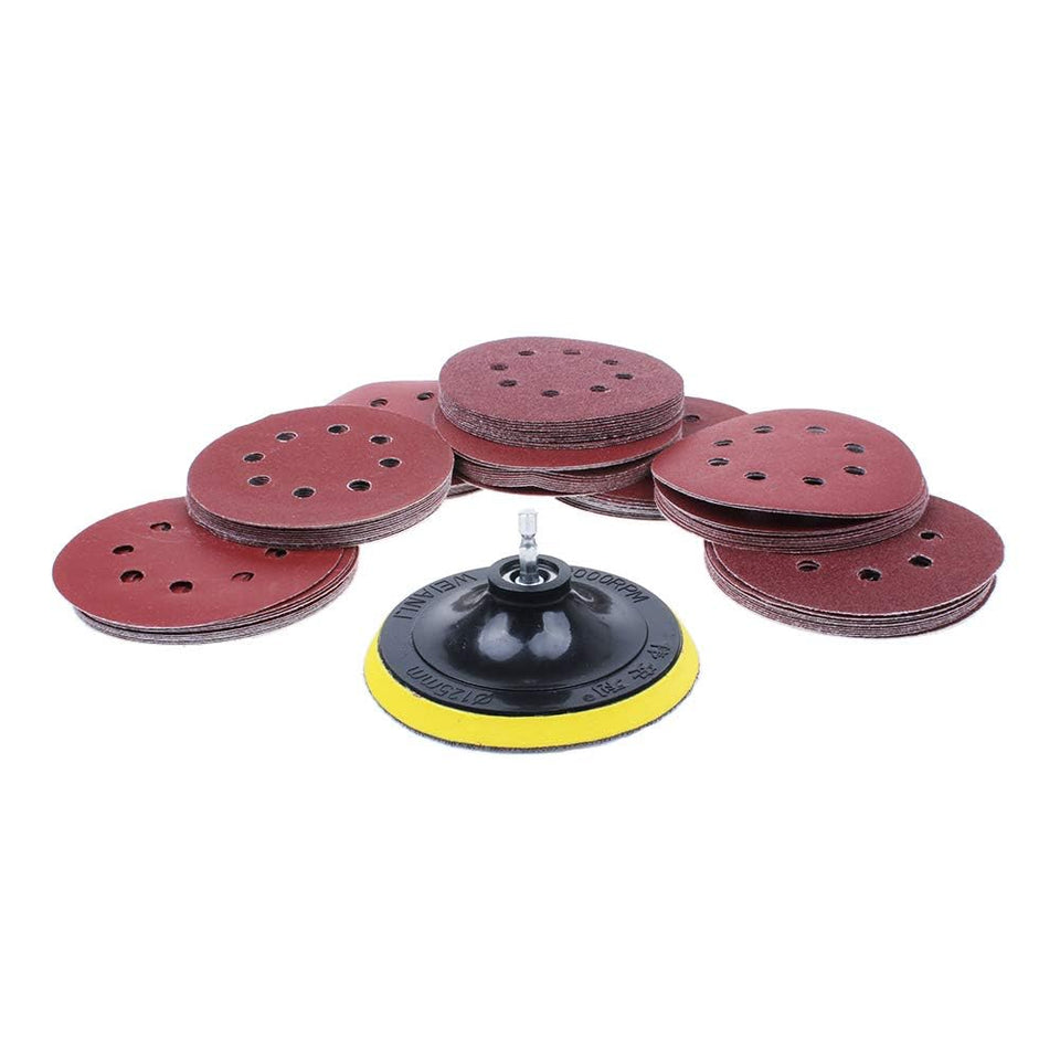 AUTOTOOLHOME 80-pack sanding discs for versatile finishing across surfaces.