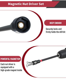 AutoViteX magnetic tips in action holding fasteners securely