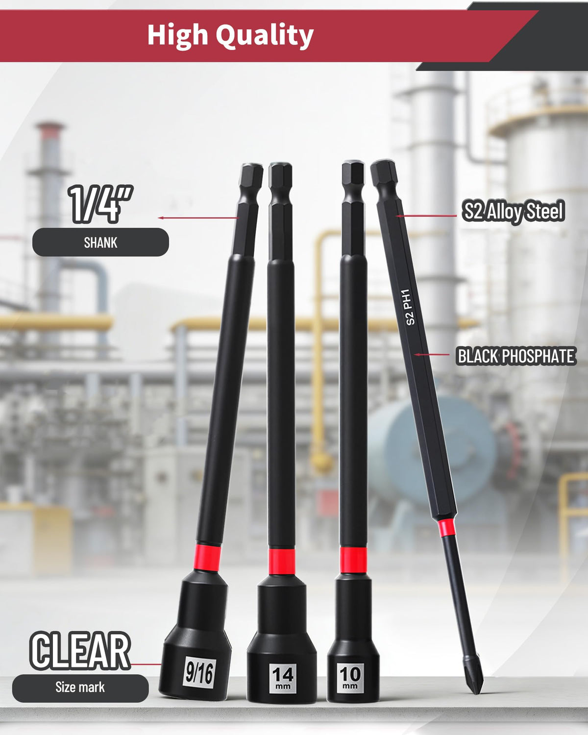 AutoViteX S2 Phillips bits for durable, precise drive