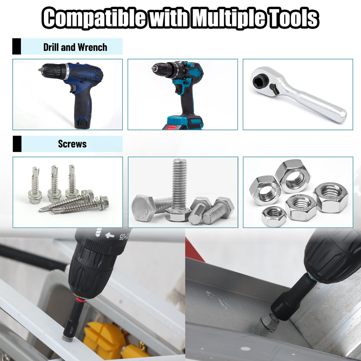 AutoViteX impact socket adapters enable quick swapping for versatile use
