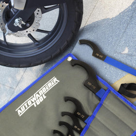 AutoWanderer Tool Coilover Wrench carbon steel construction for durability.