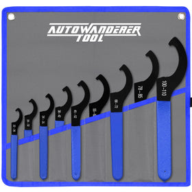 AutoWanderer Tool Coilover Wrench showing ergonomic, non-slip handle for easy adjustments.