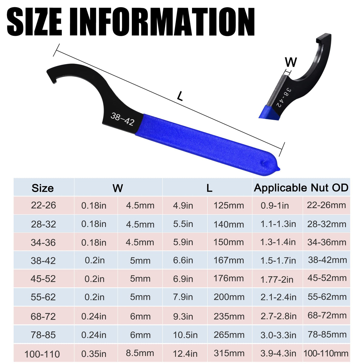 AutoWanderer Tool Coilover Wrench nine-piece set for wide shock compatibility.