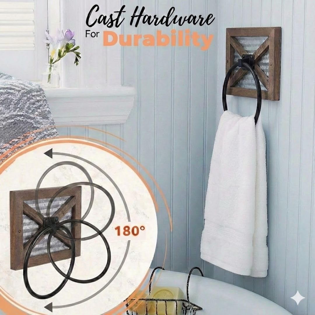 Autumn Alley farmhouse bathroom decor enhances any room with practical storage