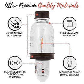 glass embossing on autumn alley jar reads mason's patent 1858 in detail.