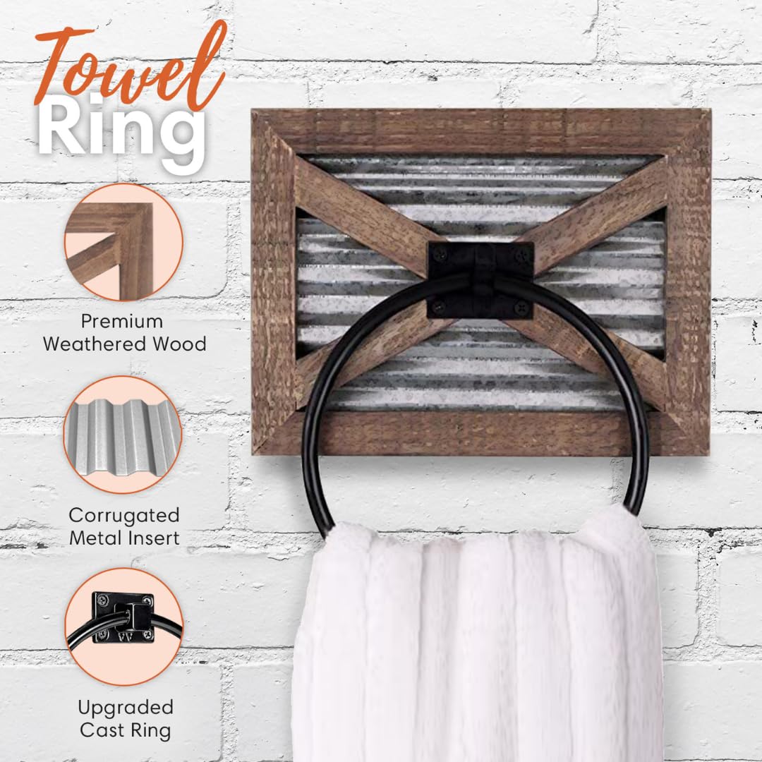 Autumn Alley wall-mounted towel rack ready to install with included hardware