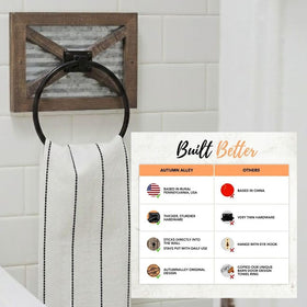 Autumn Alley western bathroom accessory blends rustic warmth with versatile appeal