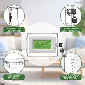 AUURIO lock box fits a range of thermostats for homes and offices