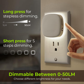 AUVON compact plug-in design preserves a second outlet for your devices.