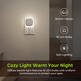 AUVON dimmable night light lets you adjust brightness from 1 to 50 lumens.