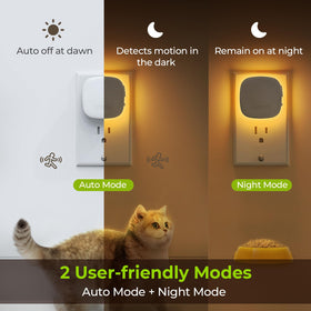 AUVON dusk-to-dawn night light auto on at low light
