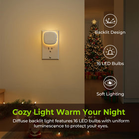 AUVON night light activates hallway lighting with motion sensor as you approach