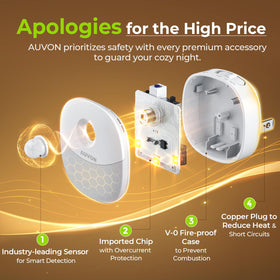 AUVON dusk-to-dawn night light suited for kitchen entryways.