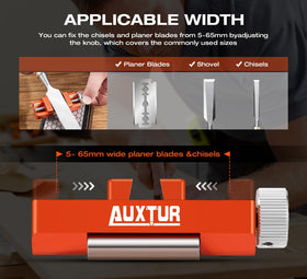 AUXTUR chisel planer blades compatibility covers common widths securely