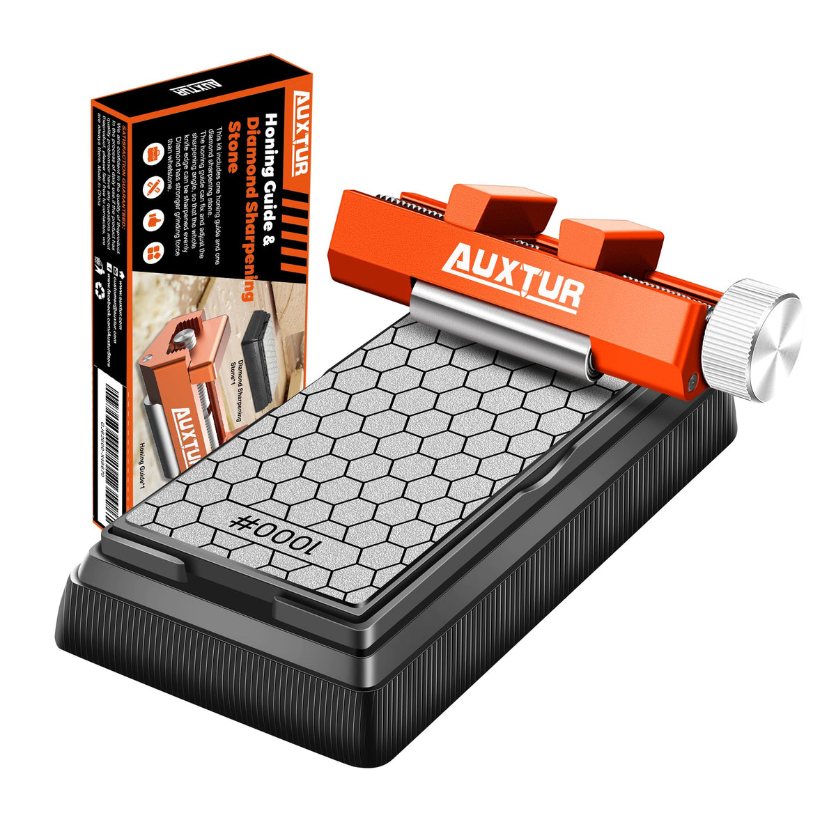 AUXTUR honing guide angle fix enables uniform edge sharpening for chisels