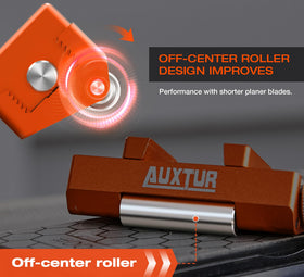 AUXTUR wide roller stability helps keep chisels aligned during sharpening