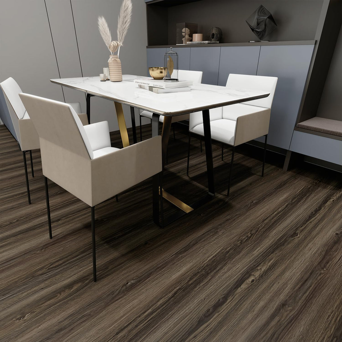 auxua 0-02-inch thick tiles offer durable, long-lasting floors.
