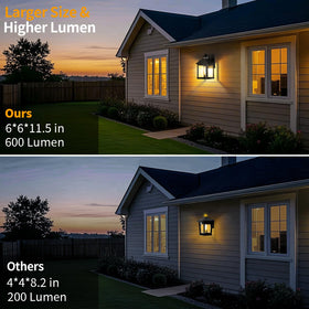 Auzev sconce with motion sensor activates on movement.