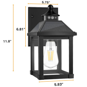 Two-pack provides lighting for multiple exterior spaces.