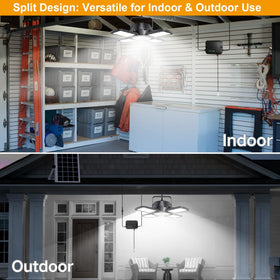 Auzev Solar Shed Light with a 16.4 ft cord for flexible placement.