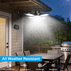 Auzev Solar Shed Light IP65 waterproof design supports indoor/outdoor use.