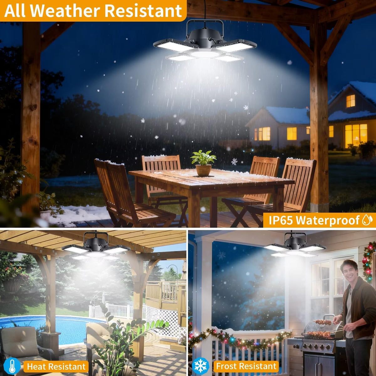 IP65 waterproof solar shed light built to withstand rain and harsh conditions
